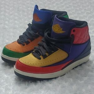 Multicolor Womens High-Top Sneakers - Retro Sport Style